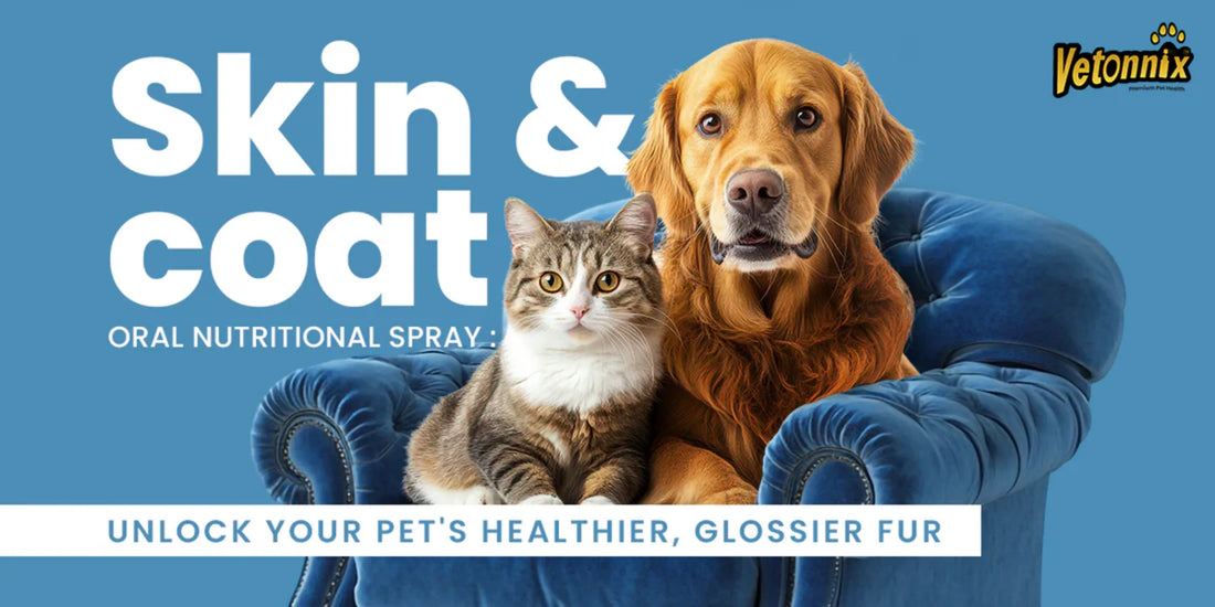Vetonnix Skin & Coat Oral Nutritional Spray: Unlock Your Pet's Healthier, Glossier Fur