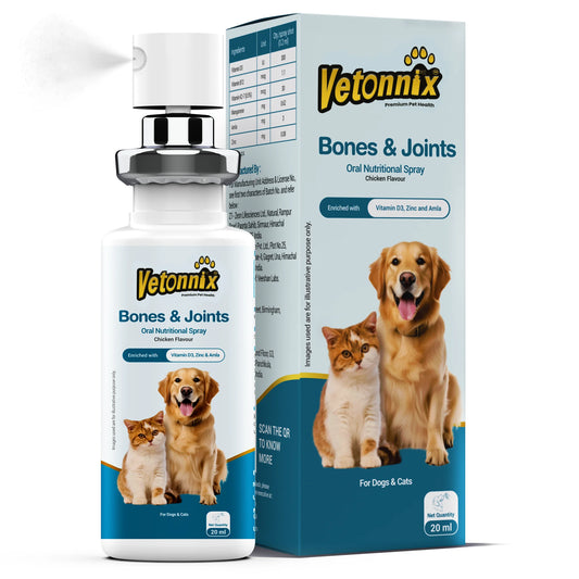 Vetonnix Bones & Joints Oral Spray Supplement for Pets - 20ml