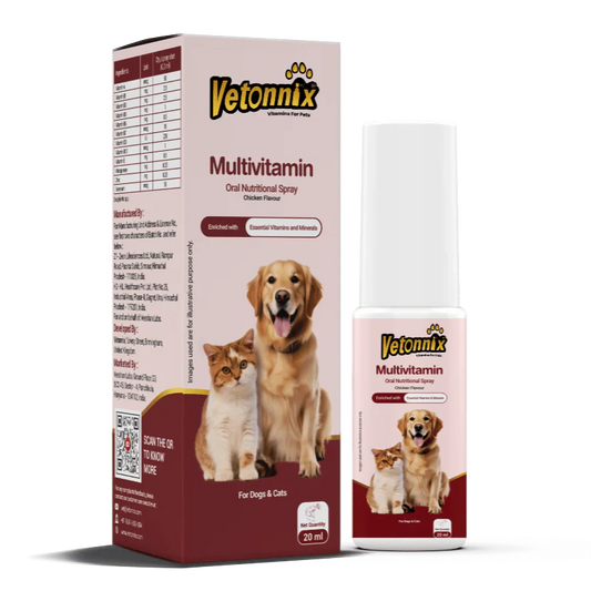 Vetonnix Multivitamin Oral Nutritional Spray for Dogs & Cats - 20ml