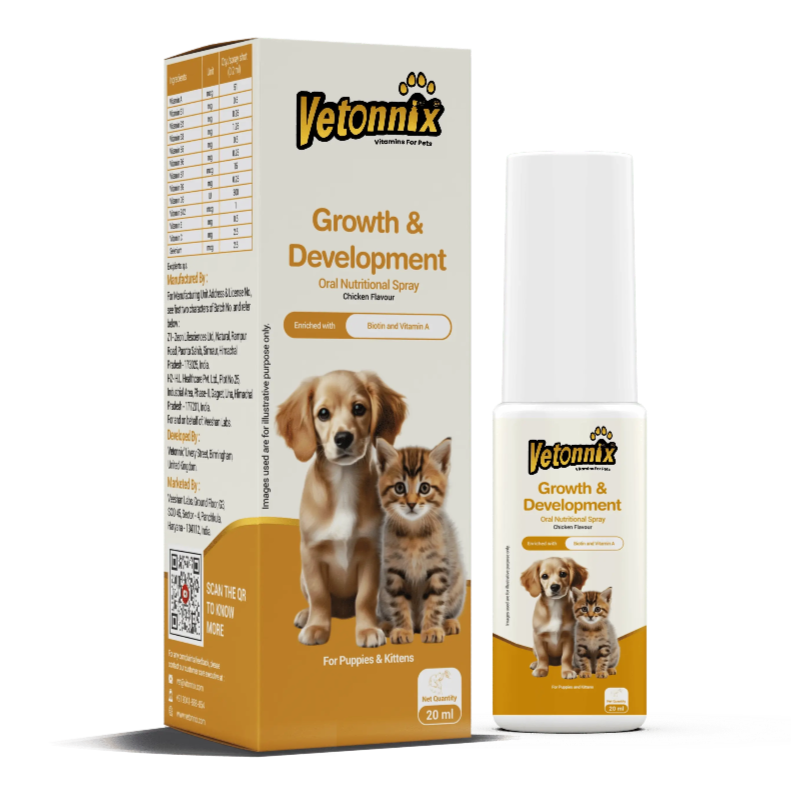 Puppy growth supplement spray